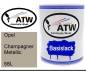 Preview: Opel, Champagner Metallic, 68L: 1L Lackdose, von ATW Autoteile West.